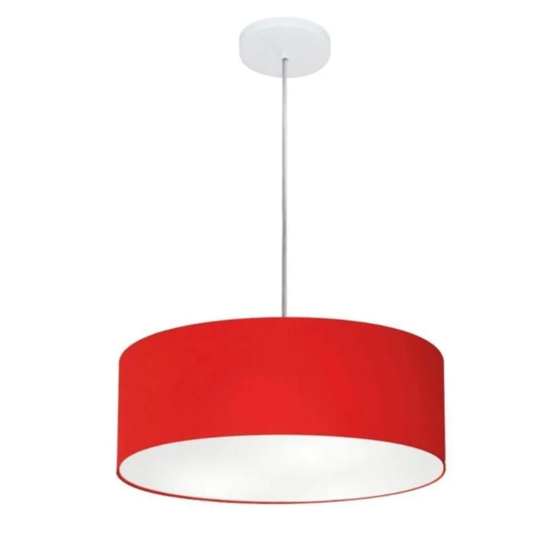 Pendente Cilíndrico Vermelho Mj-4132