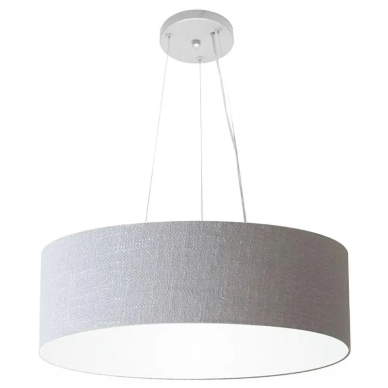 Pendente Cilíndrico Rustico Cinza Mj-4134