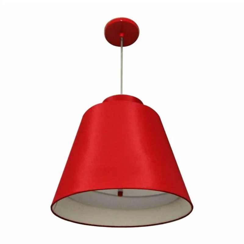Pendente Cone Bordô Mj-4139 Para Mesa De Jantar E Estar
