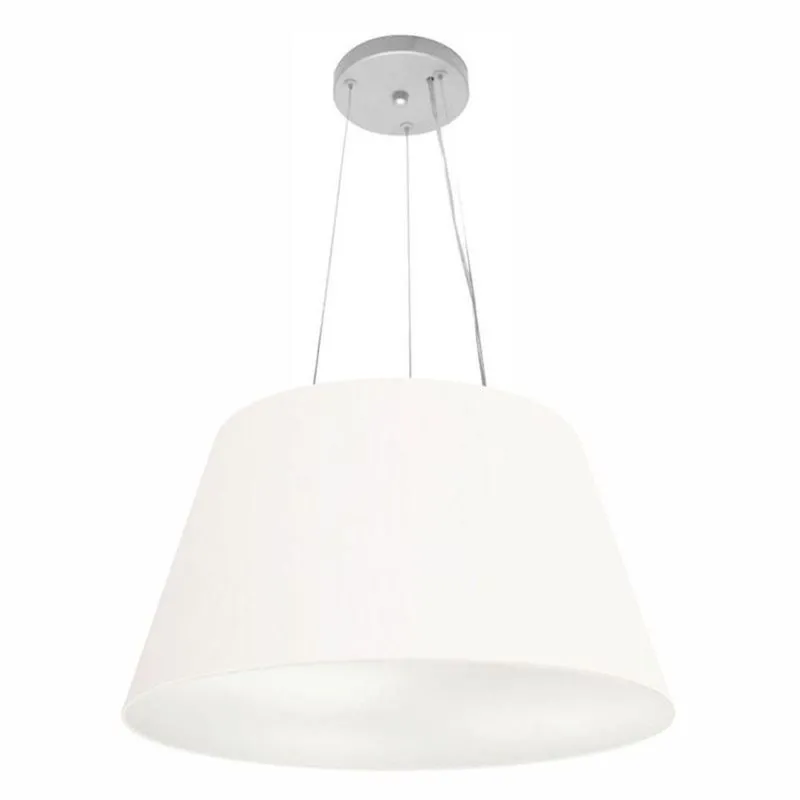Pendente Cone Branco Mj-4141 Para Mesa De Jantar E Estar