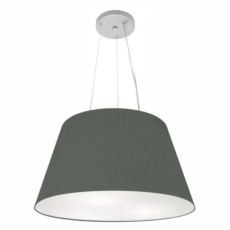 Pendente Cone Cinza Mj-4141 Para Mesa De Jantar E Estar