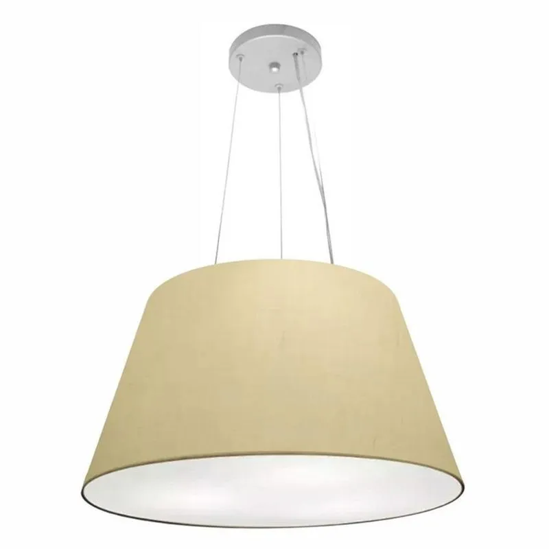 Pendente Cone Bege Mj-4141 Para Mesa De Jantar E Estar