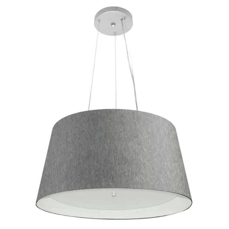 Pendente Cone Rustico Cinza E Branco Mj-4144