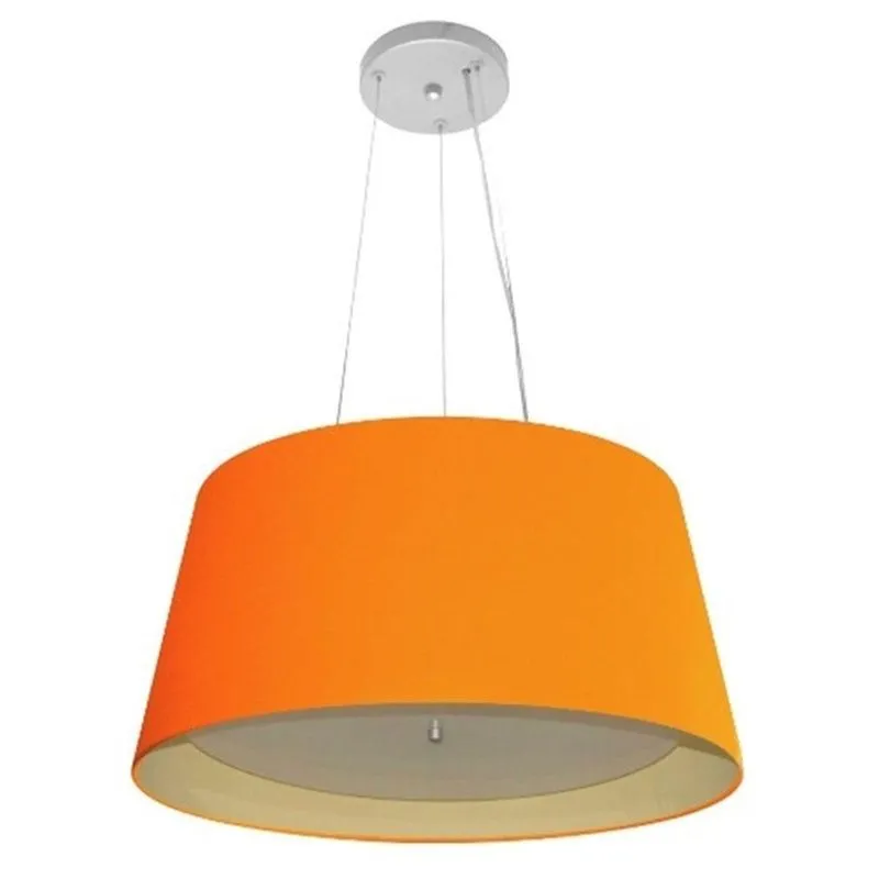 Pendente Cone Laranja Mj-4144 Para Mesa De Jantar E Estar