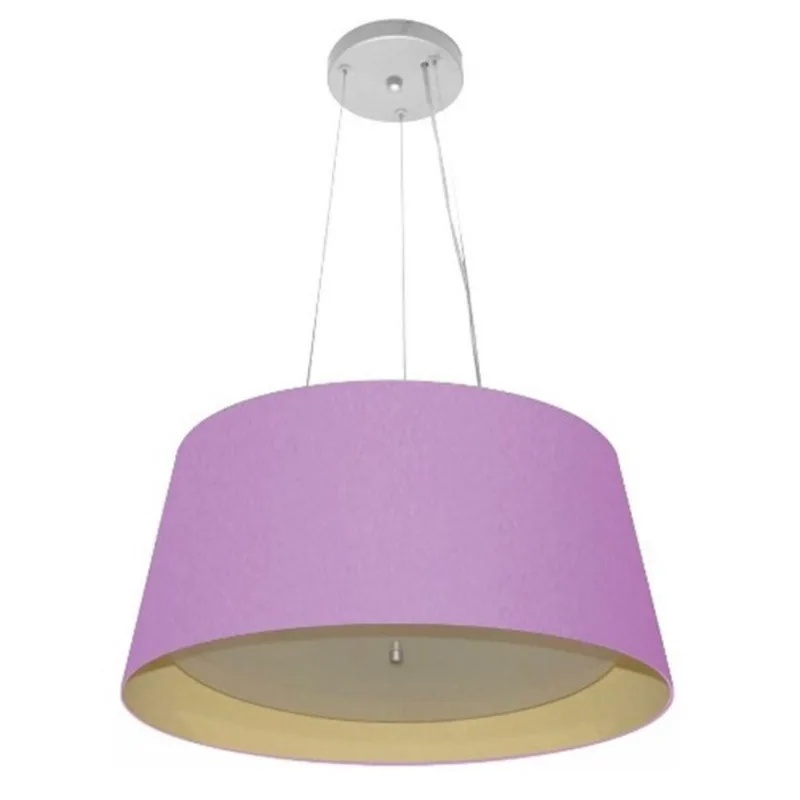 Pendente Cone Lilás Mj-4144 Para Mesa De Jantar E Estar