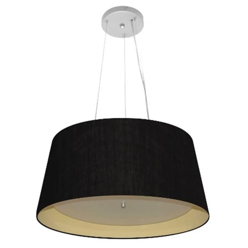 Pendente Cone Preto Mj-4144 Para Mesa De Jantar E Estar