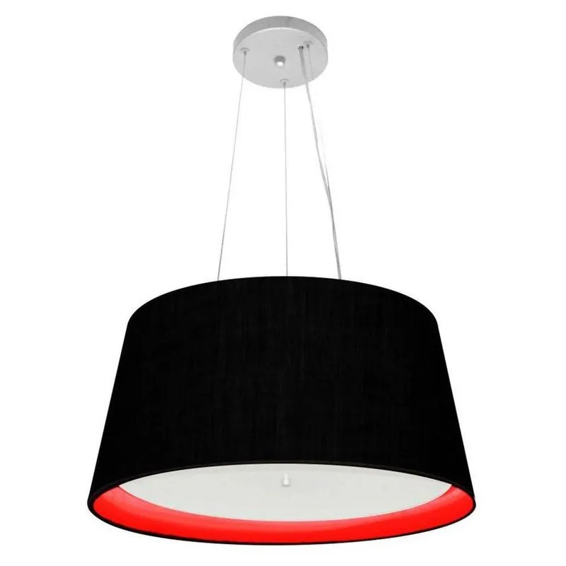 Pendente Cone Preto E Vermelho Mj-4144