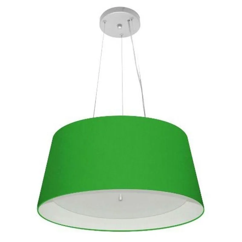 Pendente Cone Verde Folha E Branco Mj-4144
