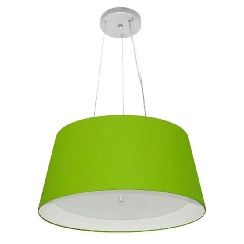Pendente Cone Verde Limão E Branco Mj-4144