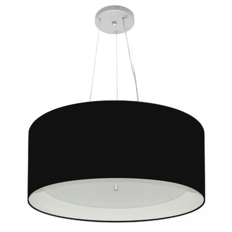 Pendente Cilíndrico Preto E Branco Mj-4145