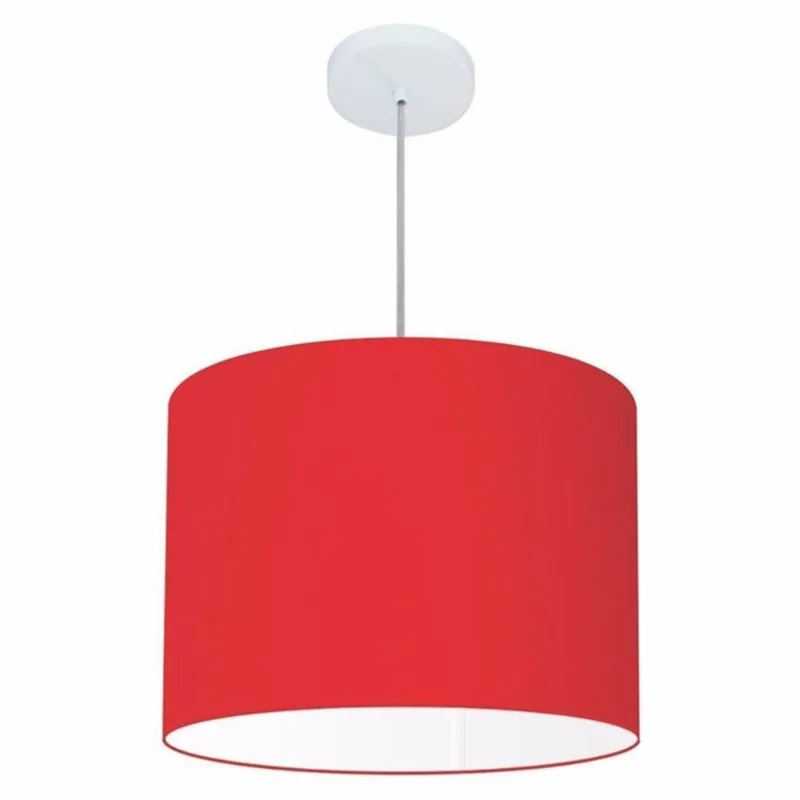Pendente Cilíndrico Vermelho Mj-4146