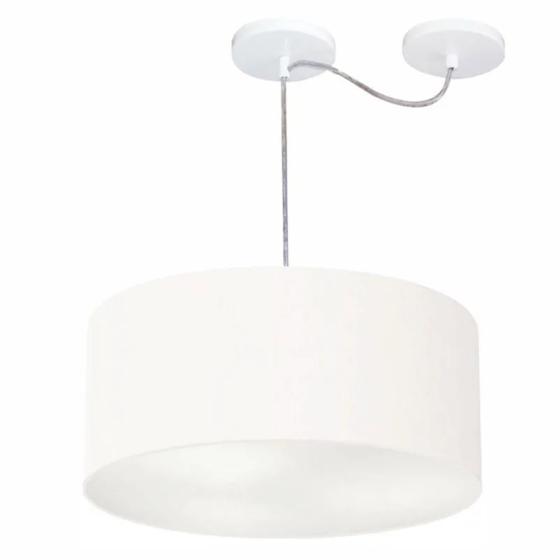 Pendente Cilíndrico Com Desvio Branco Mj-4151