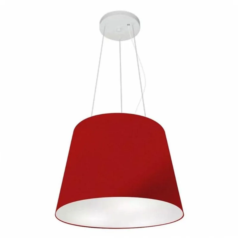 Pendente Cone Bordô Mj-4152 Para Mesa De Jantar E Estar