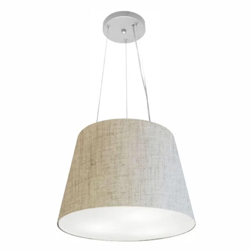 Pendente Cone Rustico Bege Mj-4152