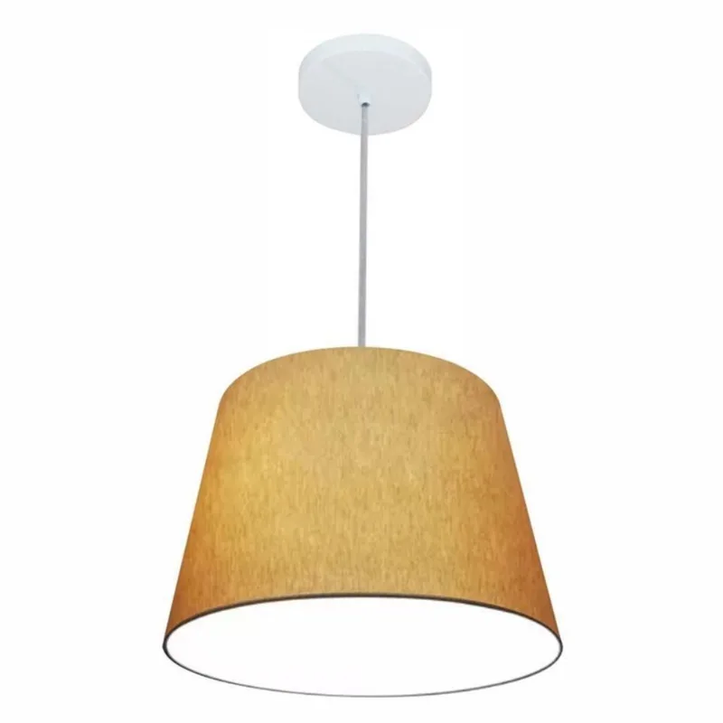 Pendente Cone Palha Mj-4155 Para Mesa De Jantar E Estar