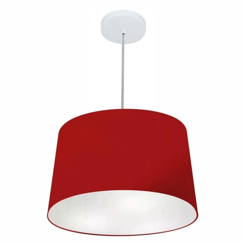 Pendente Cone Bordô Mj-4156 Para Mesa De Jantar E Estar