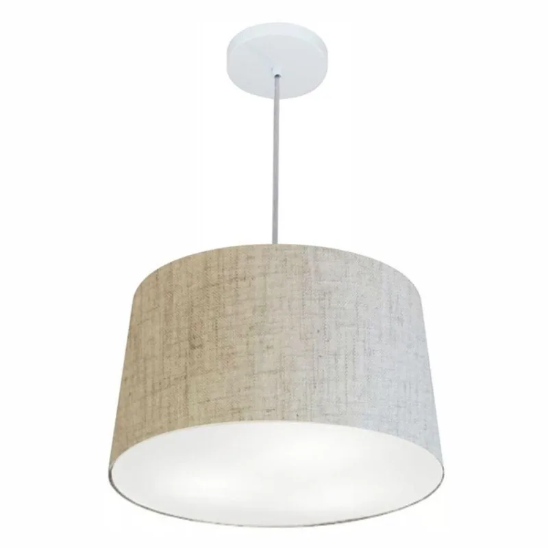 Pendente Cone Rustico Bege Mj-4156