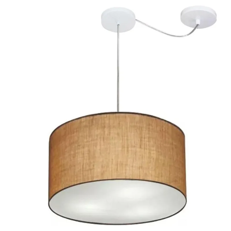 Pendente Cilíndrico Com Desvio Palha Mj-4166