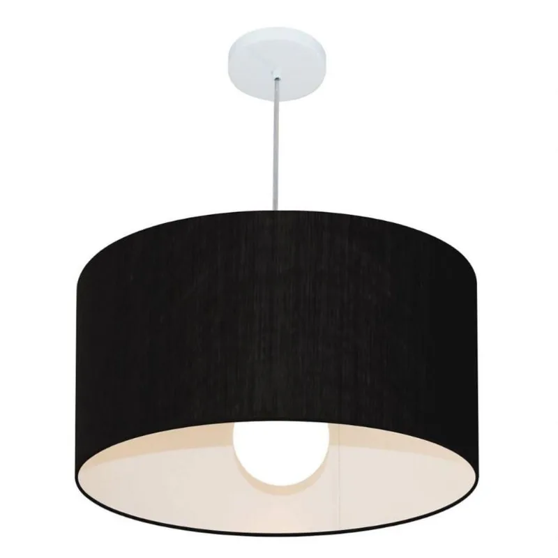 Pendente Cilíndrico Preto Mj-4169