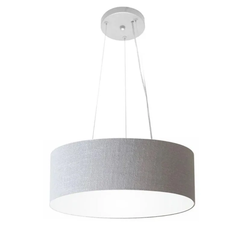 Pendente Cilíndrico Rustico Cinza Mj-4181