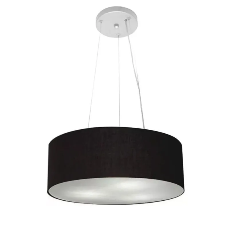 Pendente Cilíndrico Preto Mj-4181