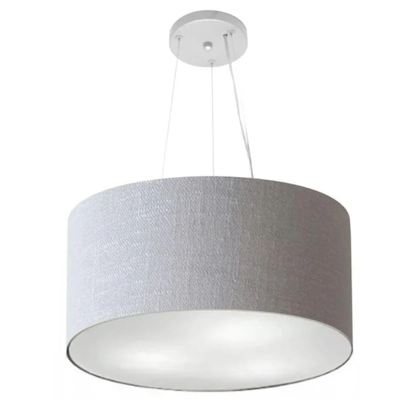 Pendente Cilíndrico Rustico Cinza Mj-4185