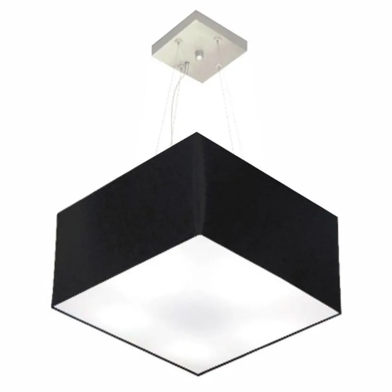 Pendente Quadrado Preto Mj-4195 - Vivare Brasil Iluminação