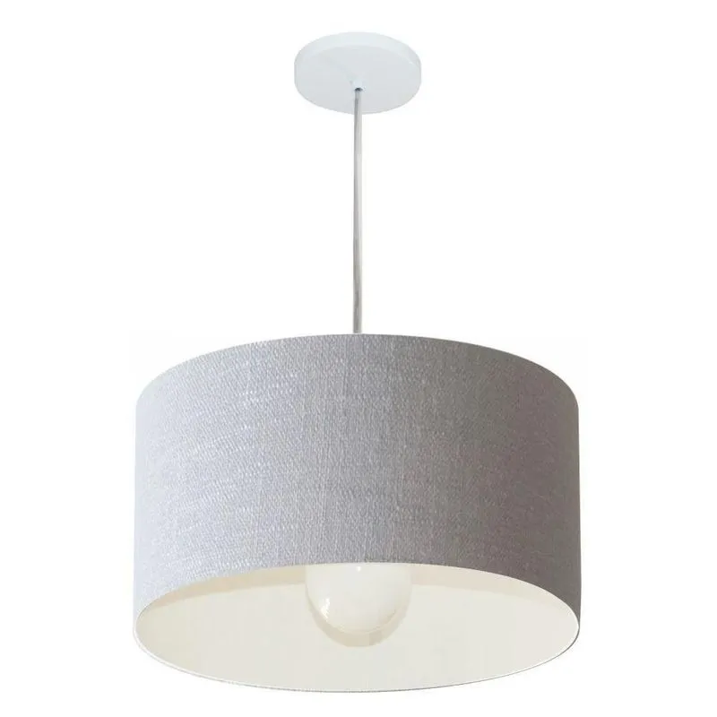Pendente Cilíndrico Rustico Cinza Mj-4202