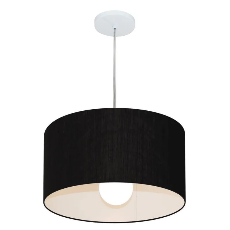 Pendente Cilíndrico Preto Mj-4202