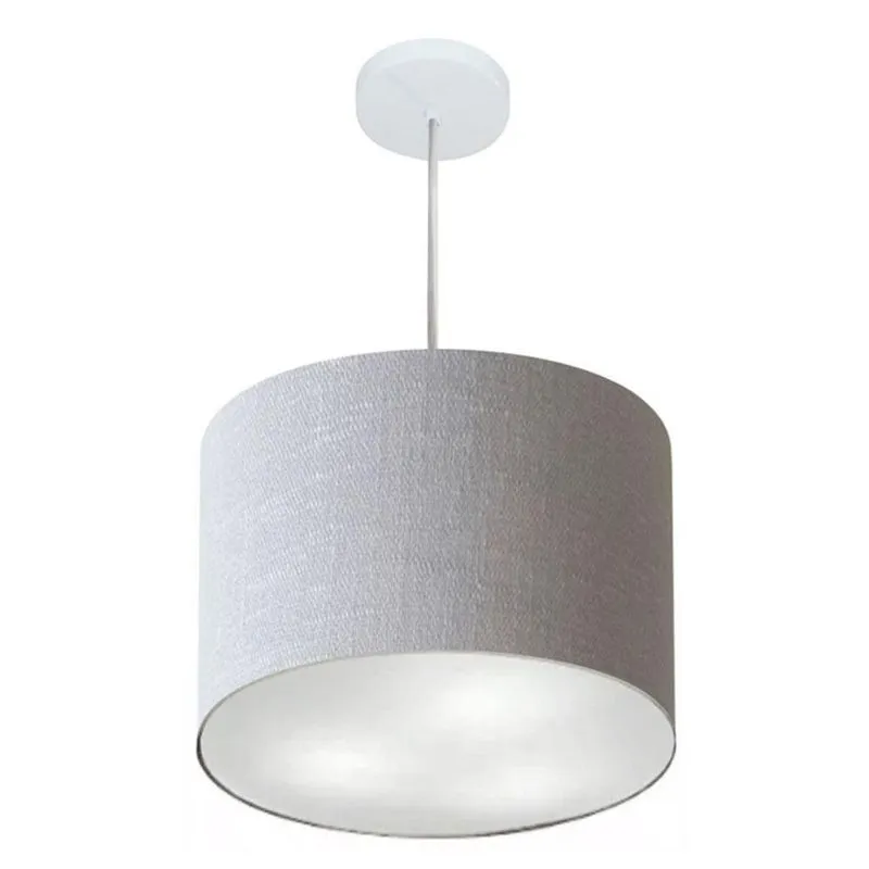 Pendente Cilíndrico Rustico Cinza Mj-4212