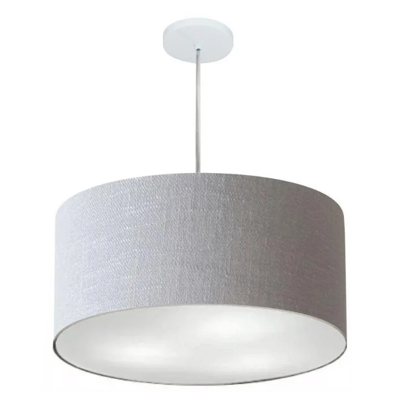 Pendente Cilíndrico Rustico Cinza Mj-4214