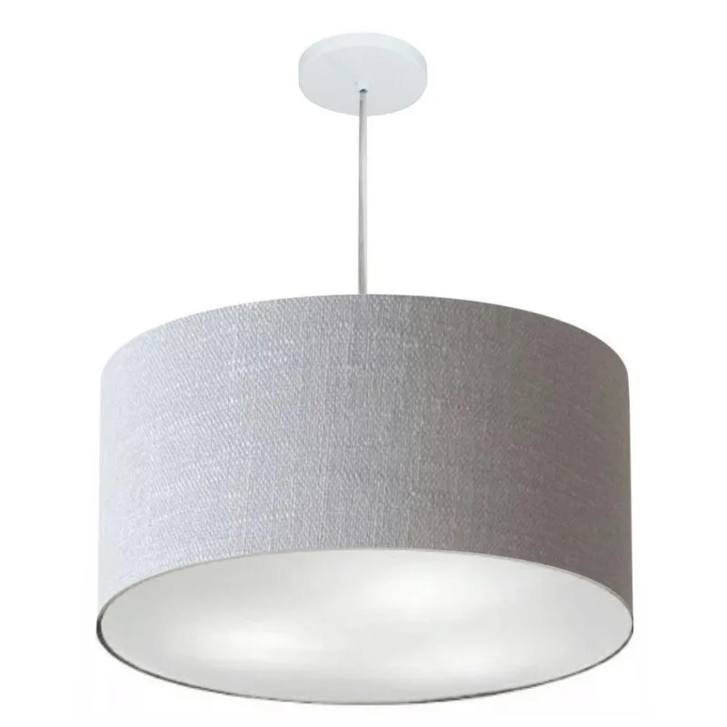 Pendente Cilíndrico Rustico Cinza Mj-4215