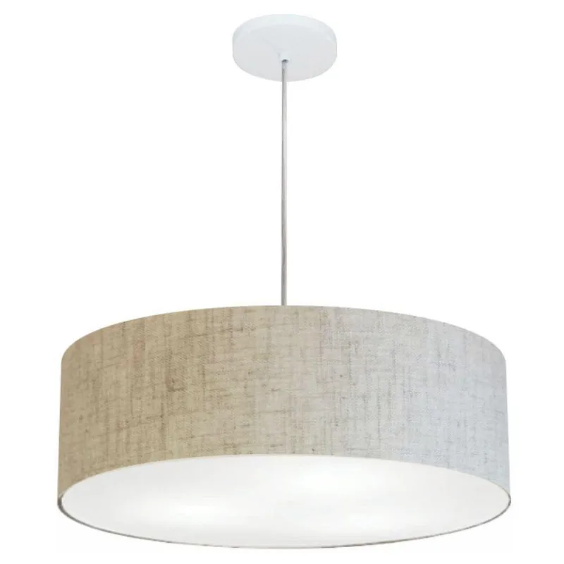 Pendente Cilíndrico Rustico Bege Mj-4217 - Vivare Brasil Iluminação