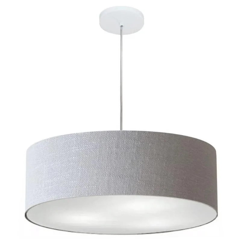 Pendente Cilíndrico Rustico Cinza Mj-4218
