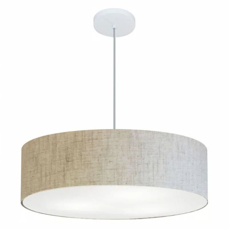 Pendente Cilíndrico Rustico Bege Mj-4221