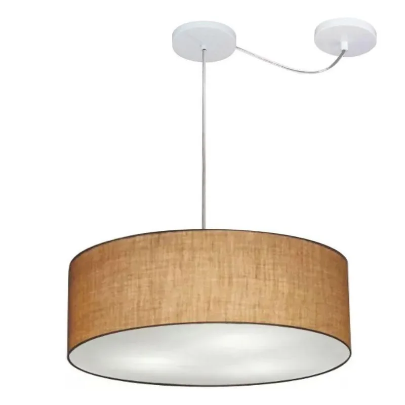 Pendente Cilíndrico Com Desvio Palha Mj-4222