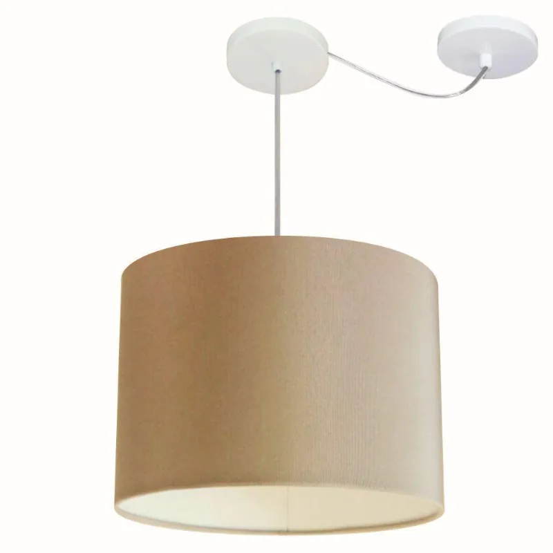 Pendente Cilíndrico Com Desvio Palha Mj-4227
