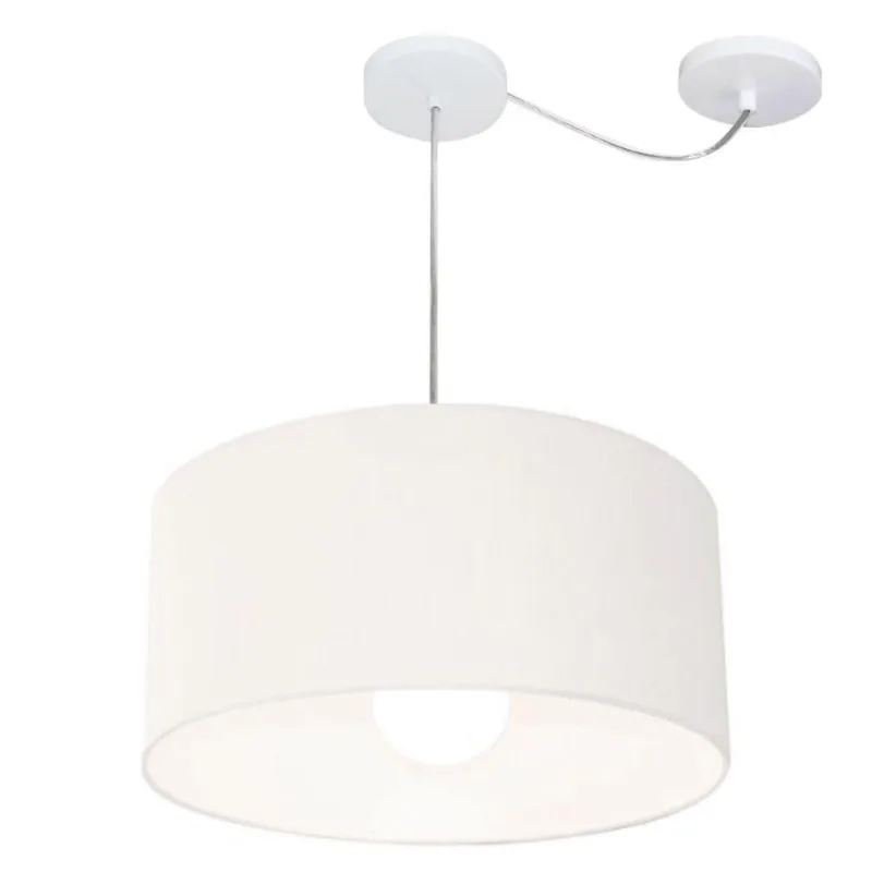 Pendente Cilíndrico Com Desvio Branco Mj-4228