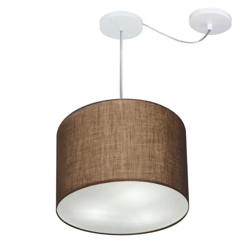 Pendente Cilíndrico Com Desvio Café Mj-4237