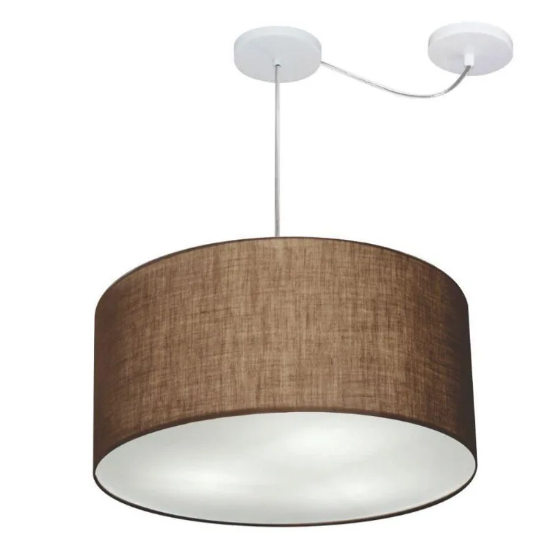 Pendente Cilíndrico Com Desvio Café Mj-4238