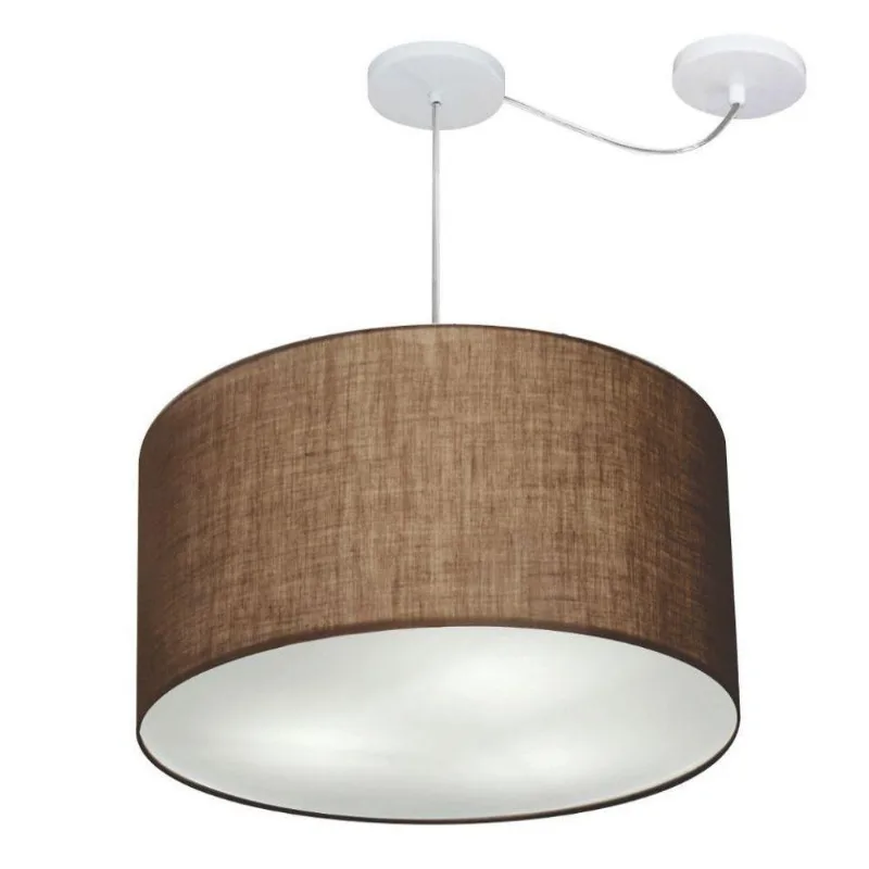 Pendente Cilíndrico Com Desvio Café Mj-4239