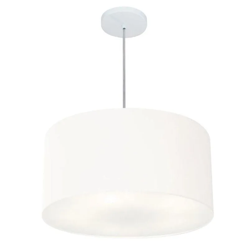 Pendente Cilíndrico Branco Mj-4242 - Vivare Brasil Iluminação