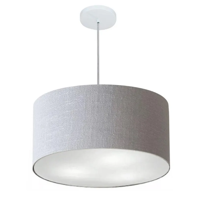 Pendente Cilíndrico Rustico Cinza Mj-4243