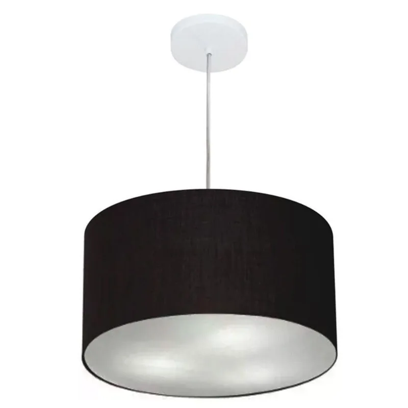Pendente Cilíndrico Preto Mj-4244