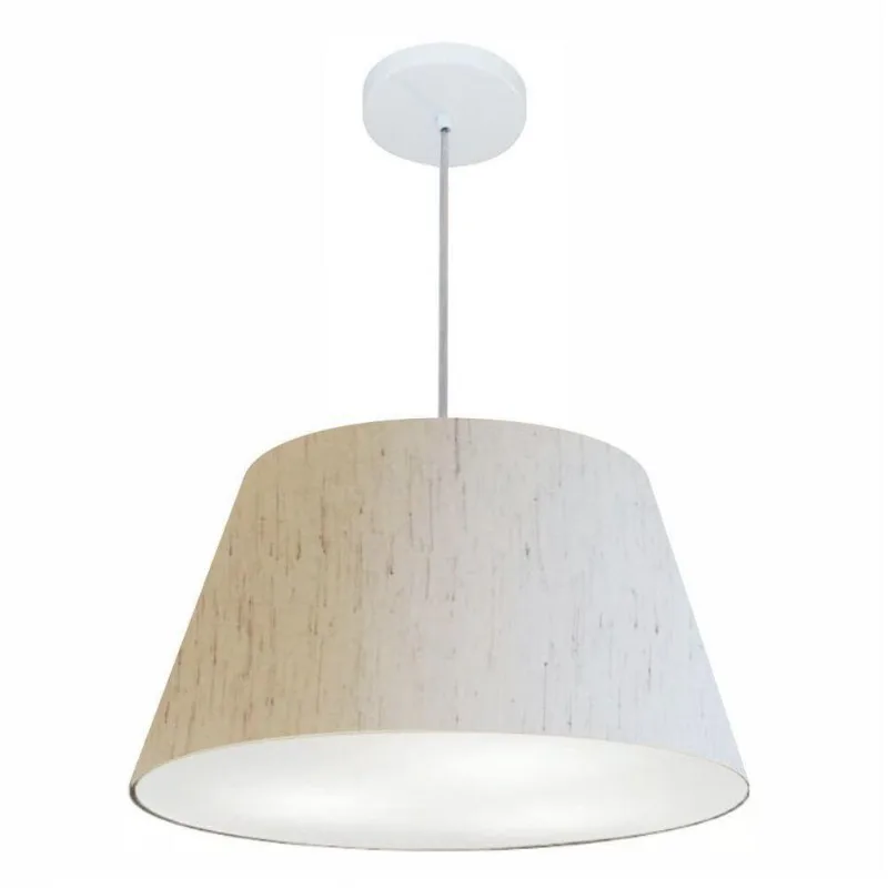 Pendente Cone Linho Bege Mj-4249