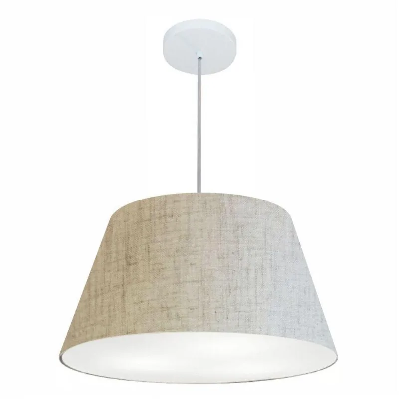Pendente Cone Rustico Bege Mj-4249