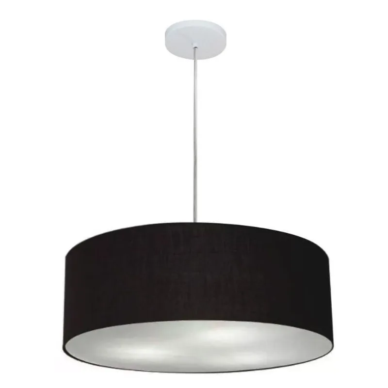 Pendente Cilíndrico Preto Mj-4254