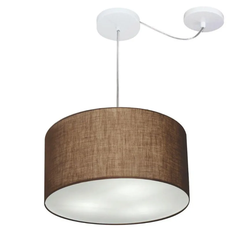 Pendente Cilíndrico Com Desvio Café Mj-4256