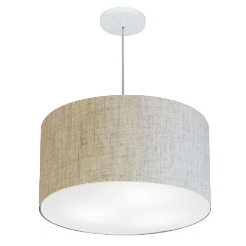 Pendente Cilíndrico Rustico Bege Mj-4257