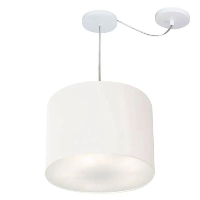 Pendente Cilíndrico Com Desvio Branco Mj-4258